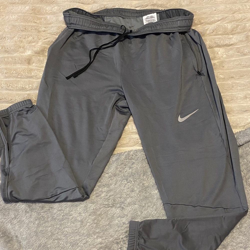 Nike Charcoal Gray Sweatpants with Swoosh